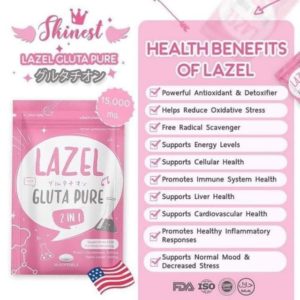 LAZEL GLUTA PURE GLUTATHIONE SOFTGEL CAPSULES 2 IN 1  30PCS.